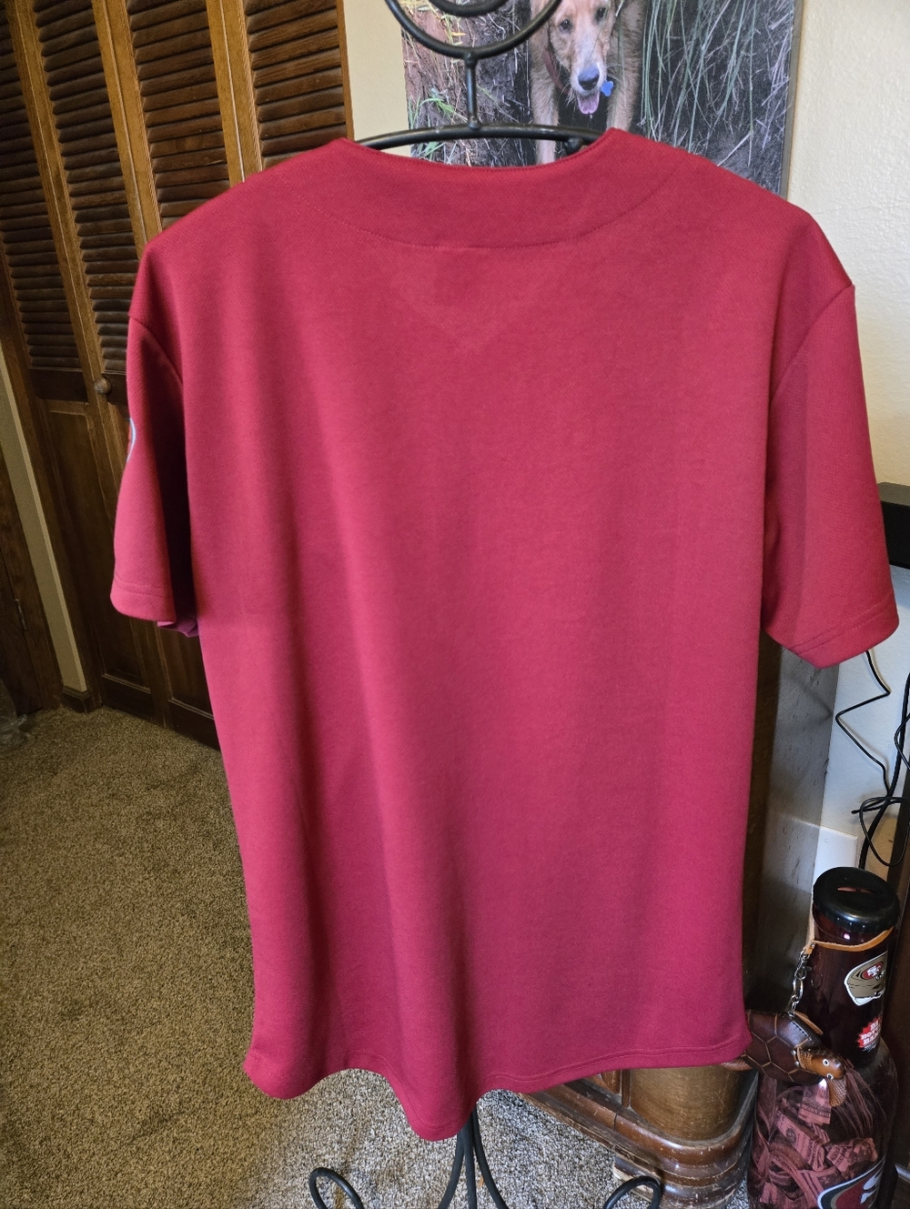 Arizona Diamondbacks Men's Maroon Button-Up Jersey - Picture 3 of 3
